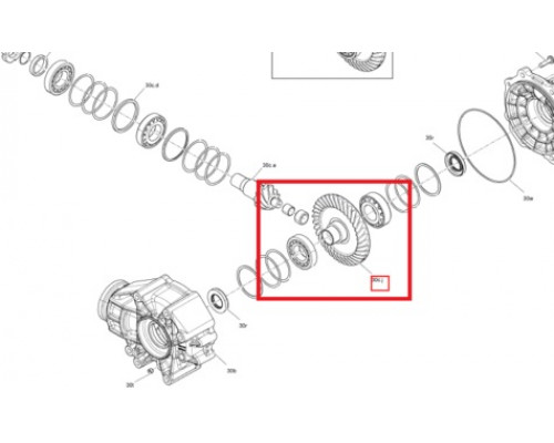 705502092 Шестерня Заднего Редуктора 36 Зубьев Для BRP Can Am