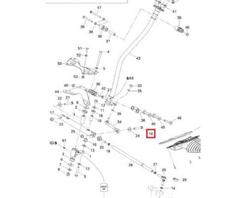 207006544 Болт Передней Подвески Для Ski Doo 222006565