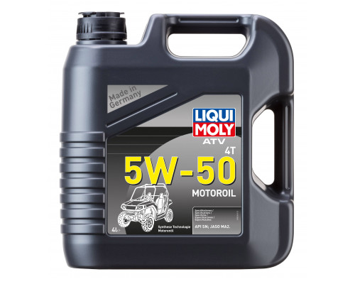 20738 LIQUI MOLY НС-синтетическое моторное масло для 4тактных ATV 4T Motoroil 5W-50 4 литра