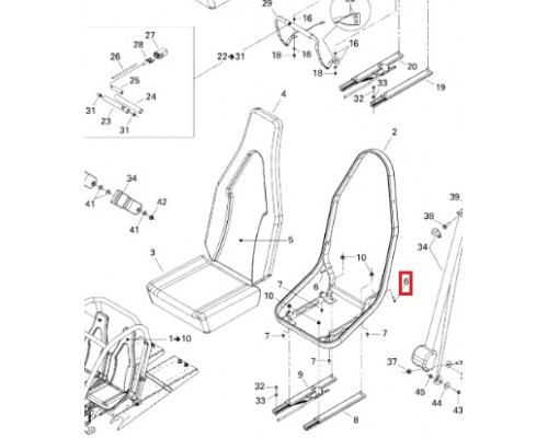 210262080 Болт Для Ski Doo 210262050