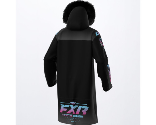 Пальто Женское FXR Warm-Up с утеплителем Black/Sky Blue/Epink 2022 220230-1053 