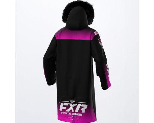 Пальто Женское FXR Warm-Up с утеплителем Black/Fuchsia 220230-1090 