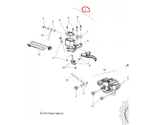 2204135 Комплект Тормоза Для Polaris