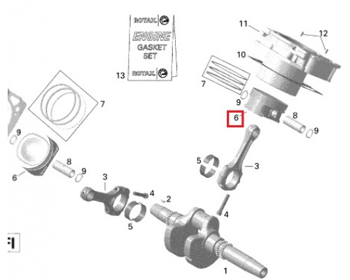 420685712 Поршень В Сборе Для BRP Can Am 420684110