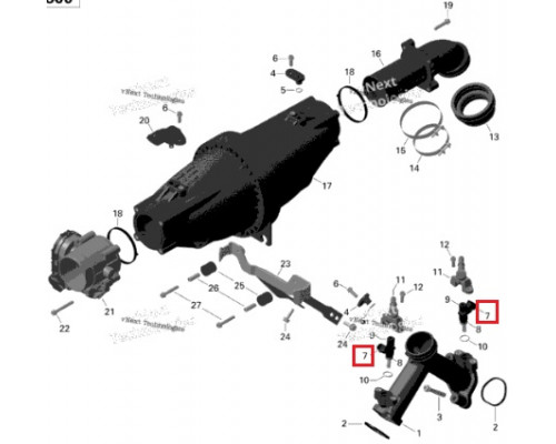 420874849 Форсунка Топливная Для Ski Doo 420874839