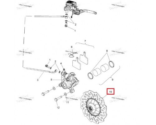 2205373 Тормозной Диск Для Polaris