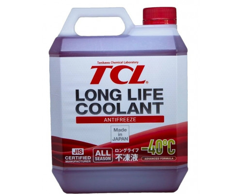 Антифриз TCL LLC Long Life Coolant -40C Красный 4 Литра