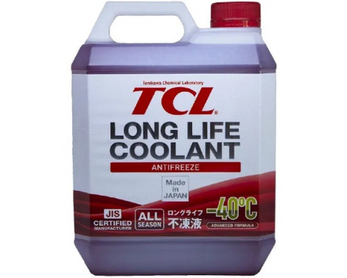 Антифриз TCL LLC Long Life Coolant -40C Красный 4 Литра