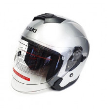 Шлем Ataki JK526 Solid серебристый глянцевый размер XL 020229-823-7817