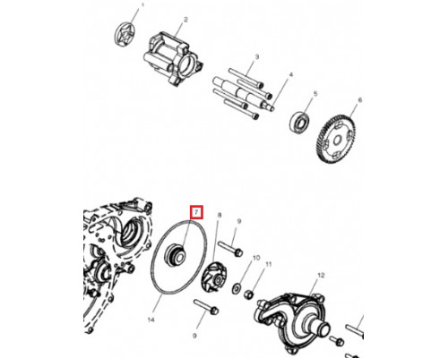 3610075 Сальник Помпы Для Polaris Frontier