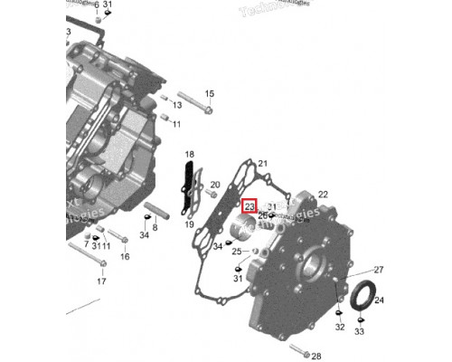 BD-420233995 Вкладыш Коленвала Двигателя Для Ski Doo 420233995, 420233997