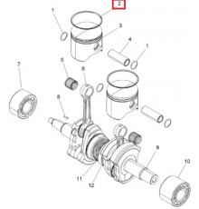 2206375 Поршневые Кольца Стандартный Размер Для Polaris AXYS 800