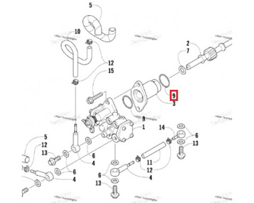 3005-126 Кольцо Уплотнительное Для Arctic Cat 3008-524