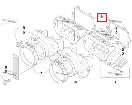 3005-879 Прокладка Впускного Клапана Для Arctic Cat