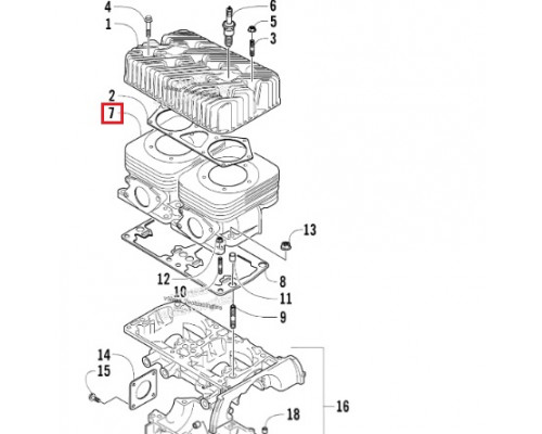 3007-479 Цилиндр Для Arctic Cat 570