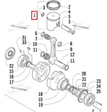 3007-863 Поршень Для Arctic Cat 570