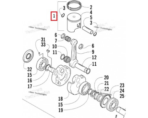 3007-863 Поршень Для Arctic Cat 570