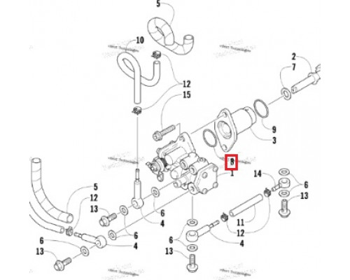 3008-030 Кольцо Уплотнительное Для Arctic Cat