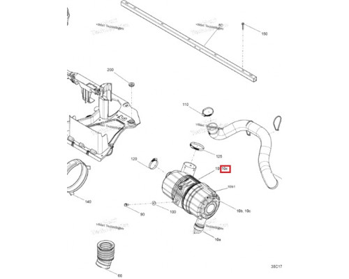 0422 3S PARTS Фильтр Воздушный Для BRP Can Am Maverick, Commander 707800855, 715900422