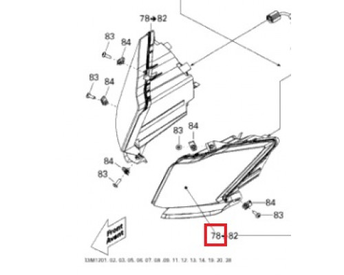 517304195 Фара Левая Для Ski Doo