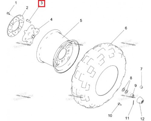 AT-06906A SPI Шпилька Колесная 4 ШТ Для Polaris 7519128, 7519753