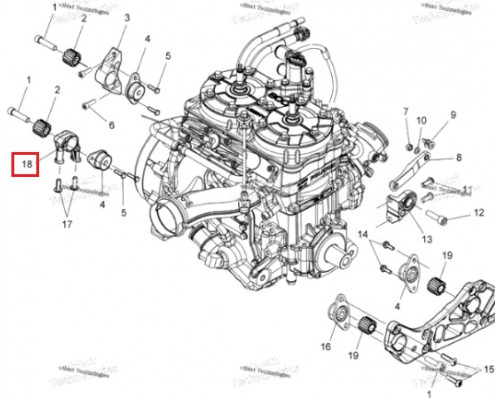 5139042 Подушка Двигателя Для Polaris