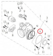 13296-MAX-03 Прокладка кольцо крышки дроссельной заслонки для квадроциклов Baltmotors Jumbo 700 13296-MAX-03