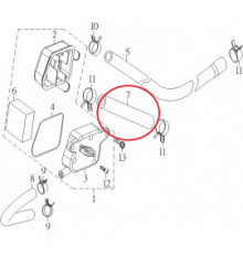 15172-MAL-00 Шланг вентиляционный резиновый без фитингов для квадроциклов Baltmotors Jumbo 700 15172-MAL-00