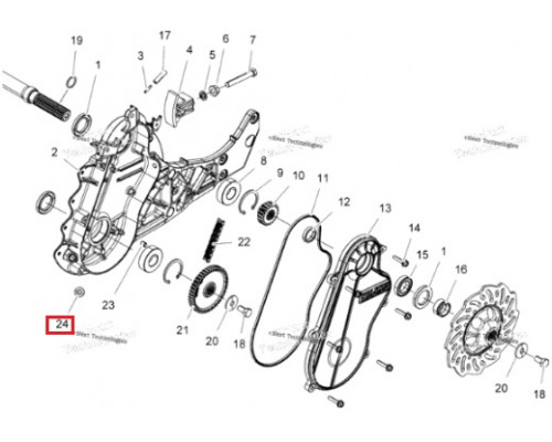 7052674 Пробка Сливная Магнитная Для Polaris 7052458