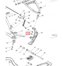 232521464 Гайка M12 Верхней Шаровой Опоры Для Ski Doo