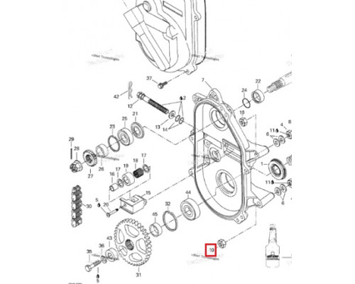 233201414 Гайка M10 Для Ski Doo 228701045