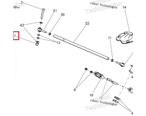 233601466 Гайка M10 Для Ski Doo