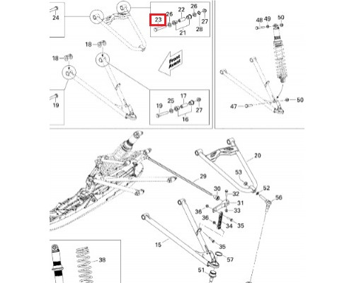 250000290 Болт Передней Подвески Для Ski Doo