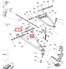 250000291 Болт Передней Подвески Для Ski Doo