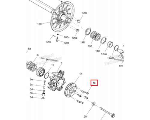 250000757 Болт Для Ski Doo 250000707