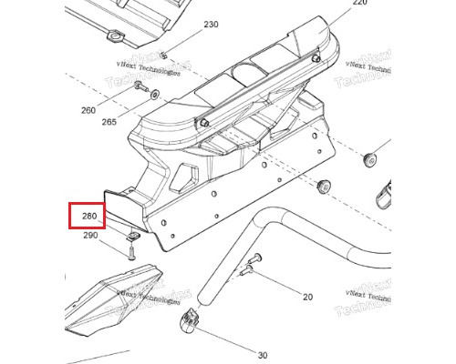 250000958 Гайка Клипса Пластика Для Ski Doo 250000079