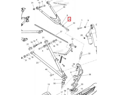 250100089 Гайка M12 Верхней Шаровой Опоры Для Ski Doo