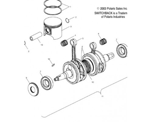 SM-09241 SPI Щека Коленвала Для Polaris 2201234, 2202257, 2201506, 2202520, 2203580