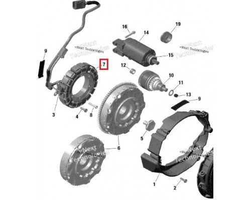 SU-01365 SPI Статор Генератора Для Ski Doo 420864420, 420864427