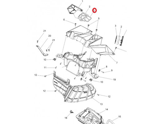 5814025 Решетка Вентиляции Для Polaris AXYS