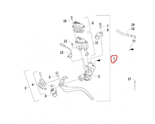 2602-477 Блок Тормоза Для Arctic Cat M8000