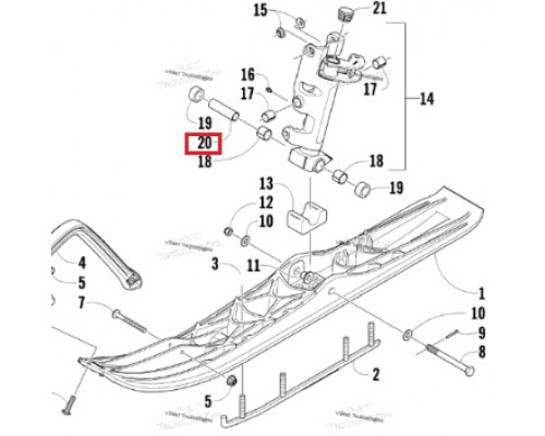 2603-769 Втулка Поворотной Опоры Для Arctic Cat