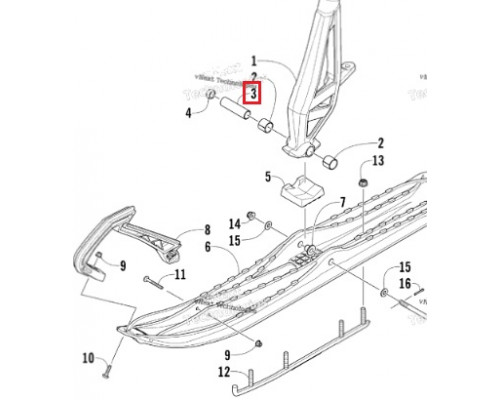 2603-813 Втулка Поворотной Опоры Для Arctic Cat