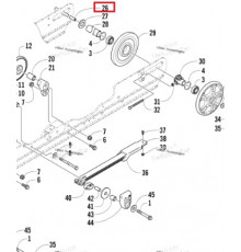 2604-945 Вал Задней Подвески Для Arctic Cat BEARCAT WIDE TRACK TURBO