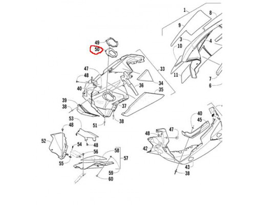 2612-795 Уплотнительная Прокладка Для Arctic Cat 800