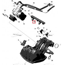 420874961 Рампа Топливная Для Ski Doo 600 ACE 420874960