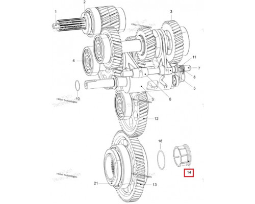 619230070 Крышка Ведомого Вала Для Ski Doo SKANDIC, EXPEDITION