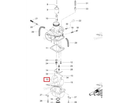 SM-07243 SPI Поплавок Карбюратора Для Ski Doo 404105800, 404107100