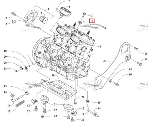 SM-01588 SPI Датчик Детонации Двигателя Для Arctic Cat 0902-024