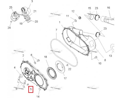7512094 Винт Крышки Вариатора Для Polaris